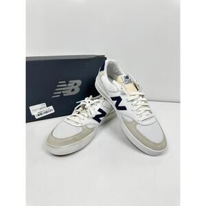 New Balance Men's 300 V3 Court Sneaker, White/Navy, Size 11
